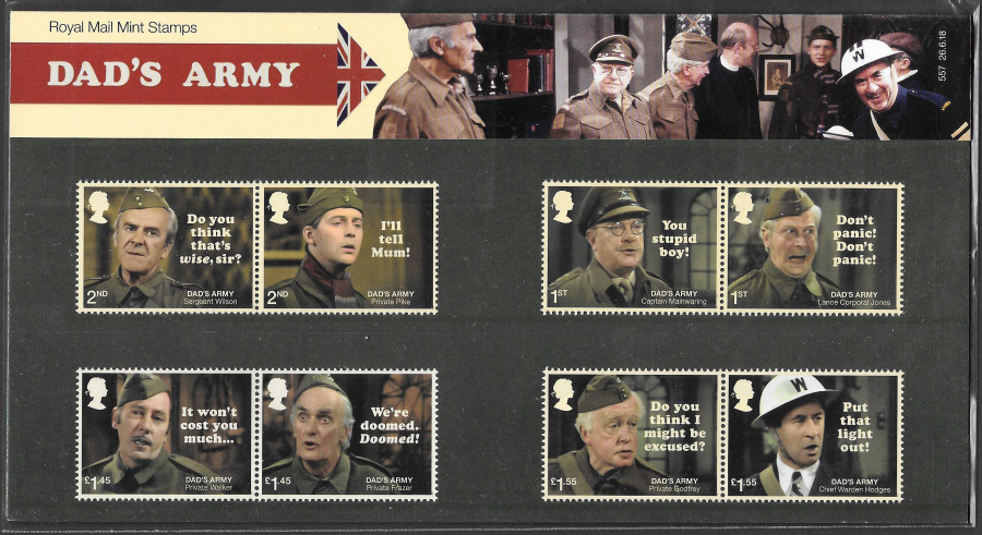(image for) 2018 Dad's Army Royal Mail Presentation Pack 557 - Click Image to Close